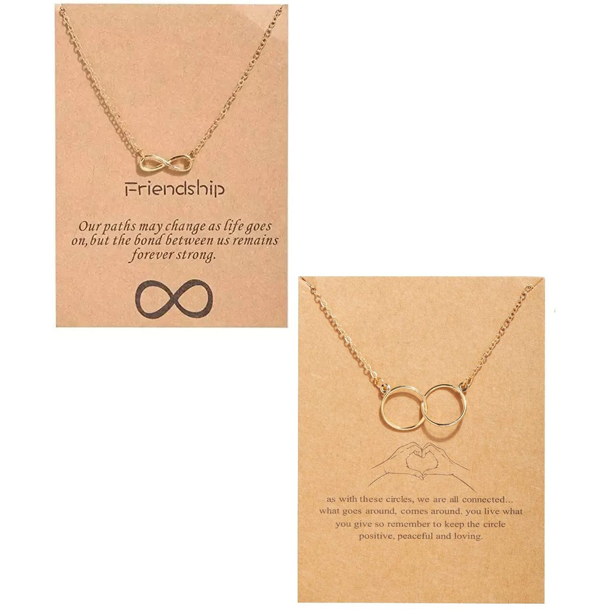 Fashion Frill Charming Infinity Butterfly Neck Wear Gold Plated Chain Necklace For Women Girls Combo of 2 Chain Pendant For Girls (Modern)