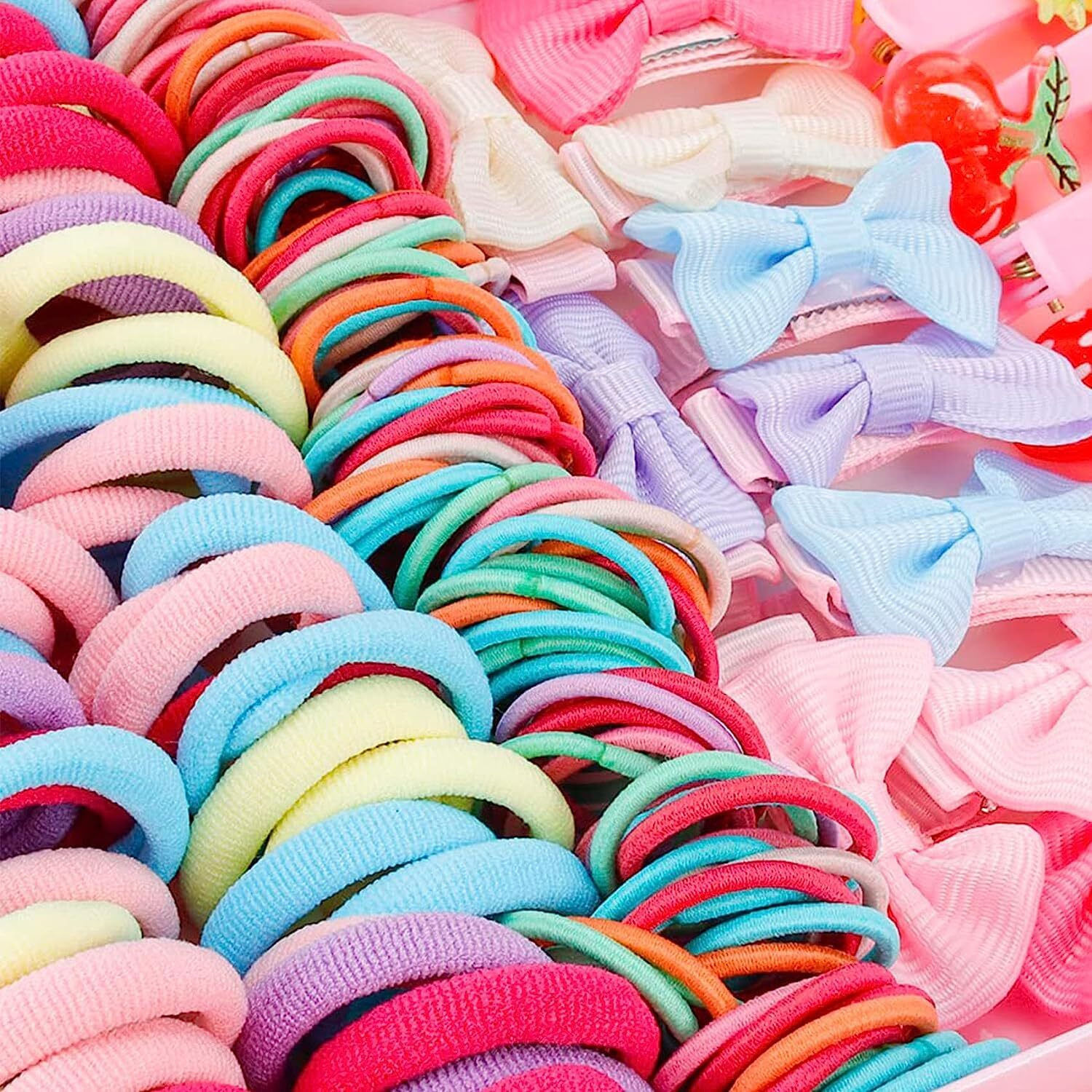 Shining Diva Fashion 170 Pcs Hair Clips Ties Rubber Band Hairband Hair Accessories for Girls Kids Baby Toddlers Women (14889zb) Birthday Gift
