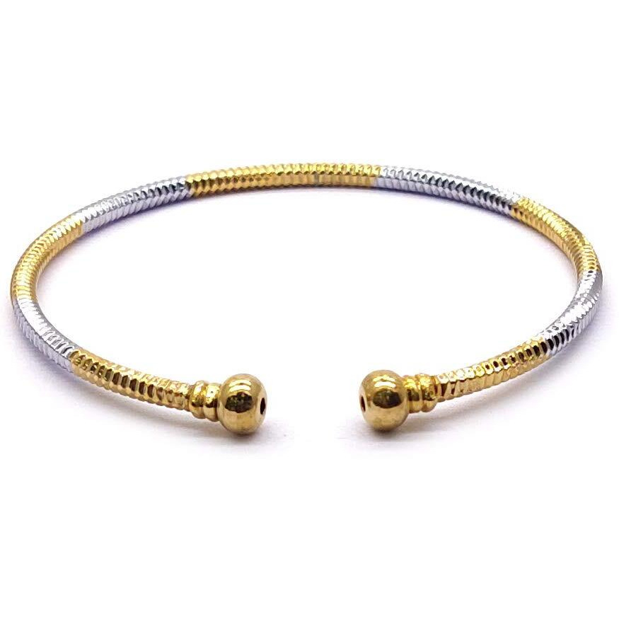 YouBella Jewellery for women Silver and Gold Adjustable Bracelet Combo of Two For Girls and Women