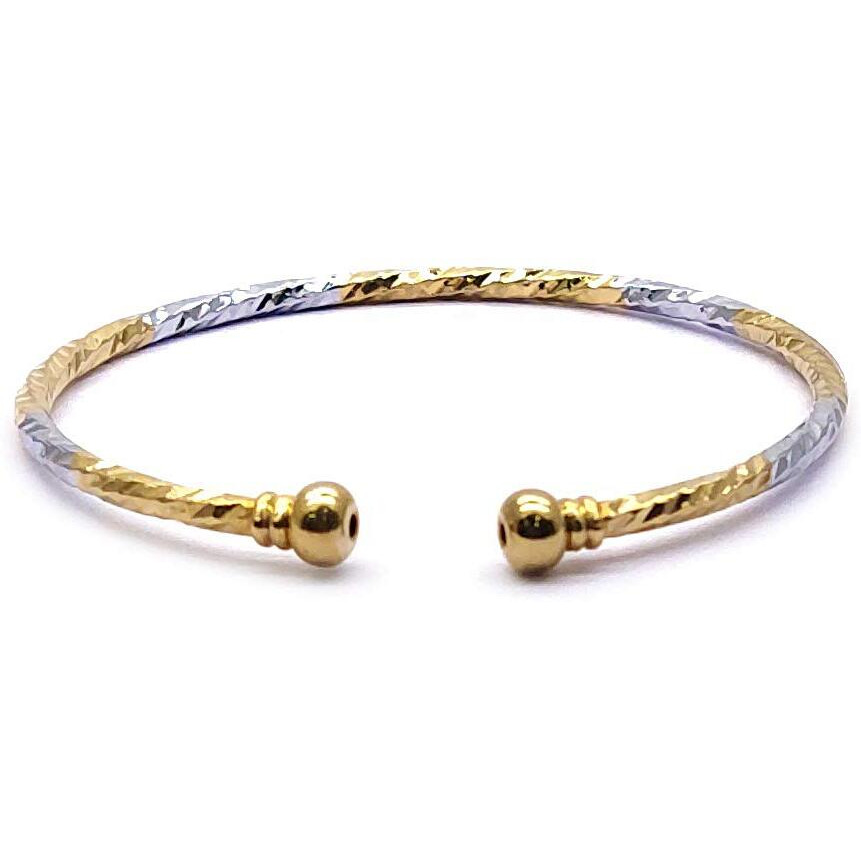 YouBella Jewellery for women Silver and Gold Adjustable Bracelet Combo of Two For Girls and Women