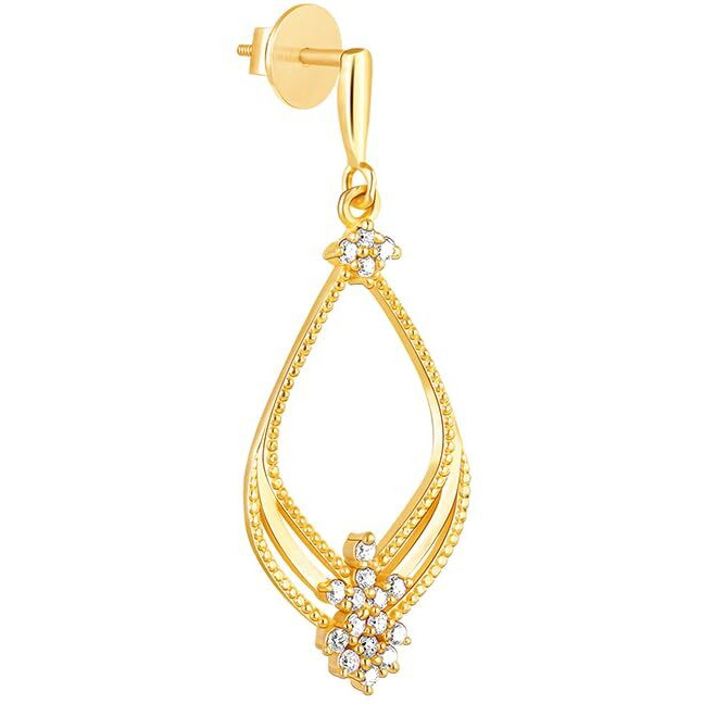 GIVA 925 Silver Golden Princess Earrings| Rakhi Rakshabandhan Gift for Sister Bhabhi, Gifts for Women & Girls | With Certificate of Authenticity and 925 Stamp | 6 Months Warranty*