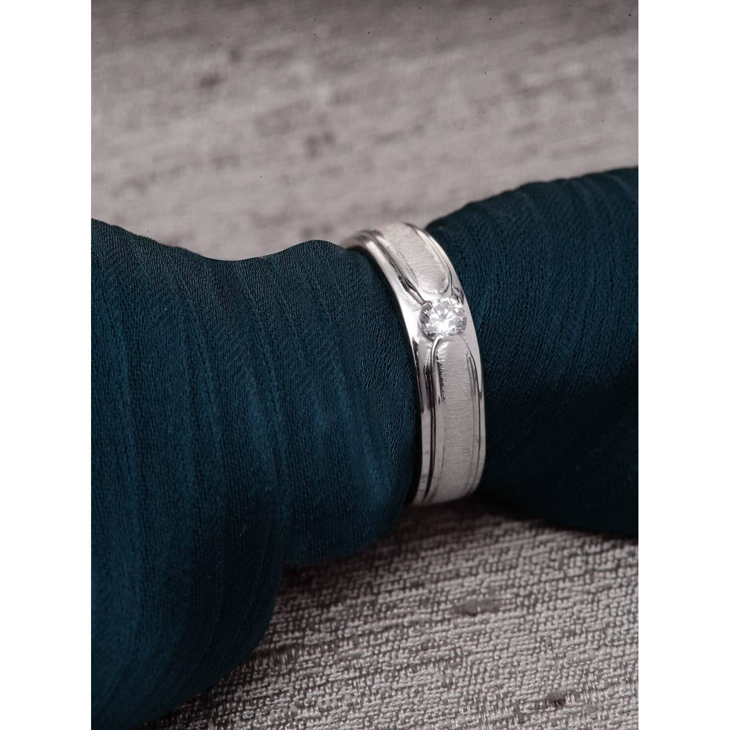 Clara Pure 925 Sterling Silver Eternity Adjustable Ring Gift for Women and Girls | Partial Matte Finish