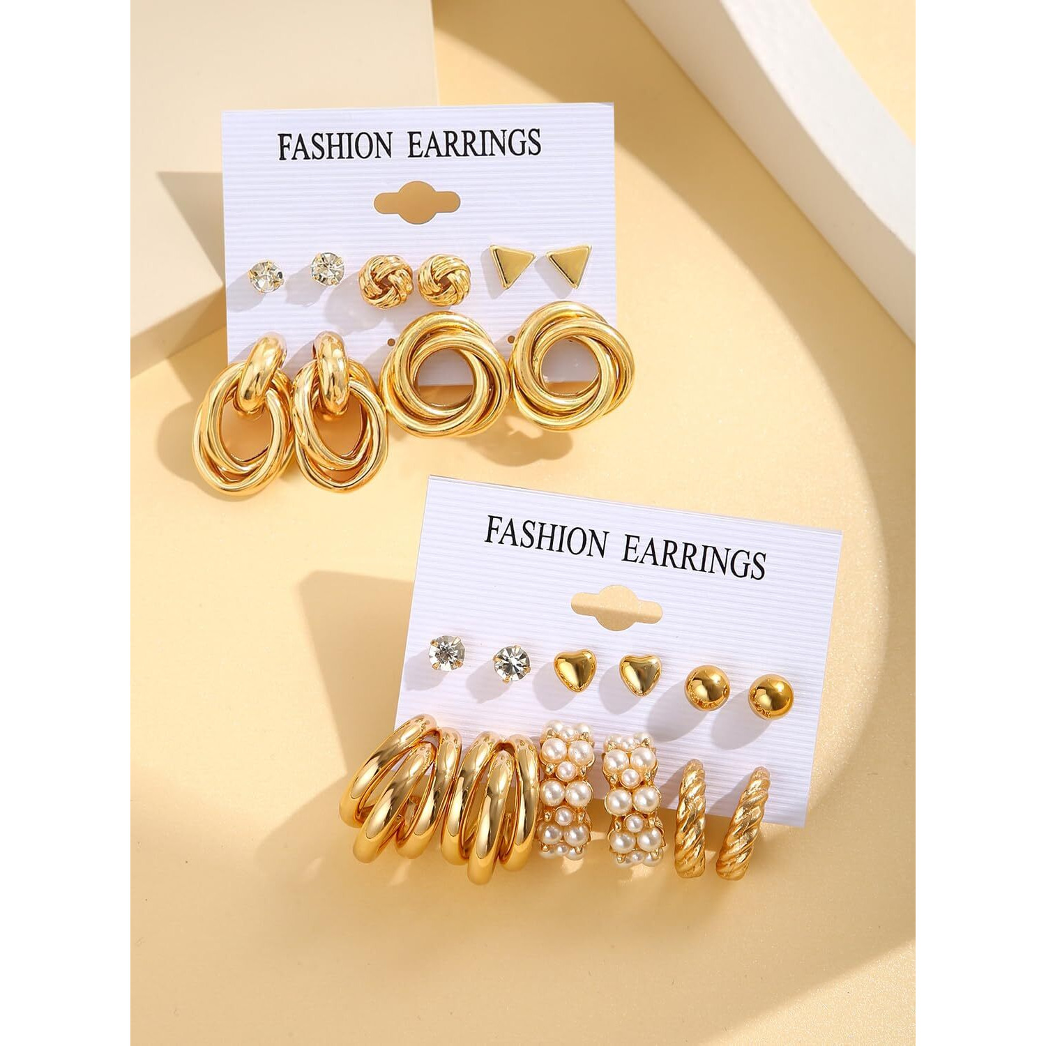 Shining Diva Fashion 11 Pairs Combo Set Latest Stylish Stud Earrings for Women and Girls (rr15824er)