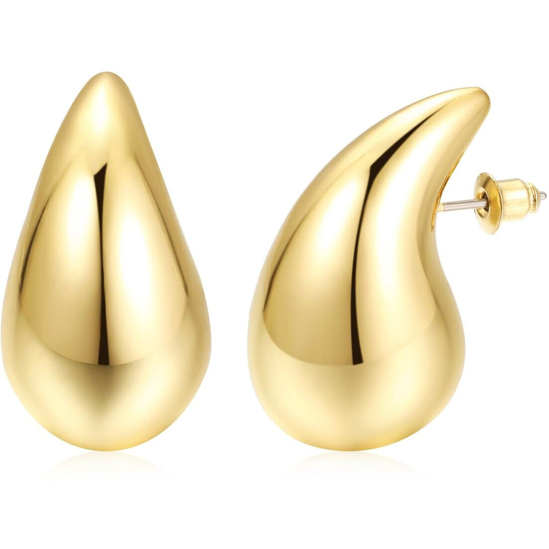 Shining Diva Fashion Latest Stylish Western Earrings for Women Girls (15819er) (Gold)