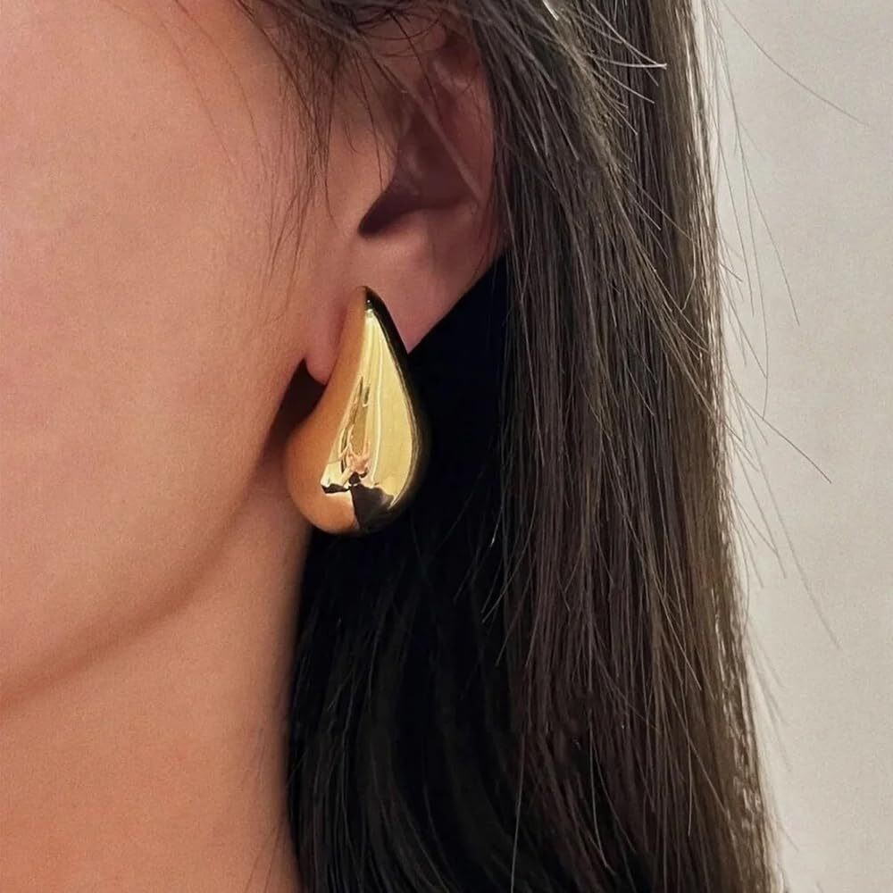 Shining Diva Fashion Latest Stylish Western Earrings for Women Girls (15819er) (Gold)
