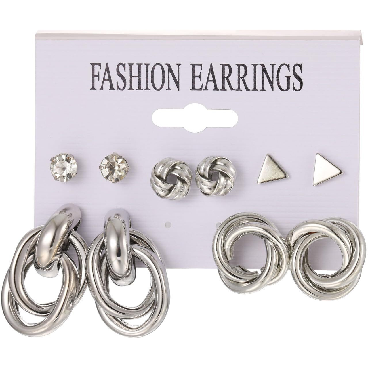 Shining Diva Fashion 5 Pairs Combo Set Latest Stylish Stud Earrings for Women and Girls (rr15821er)