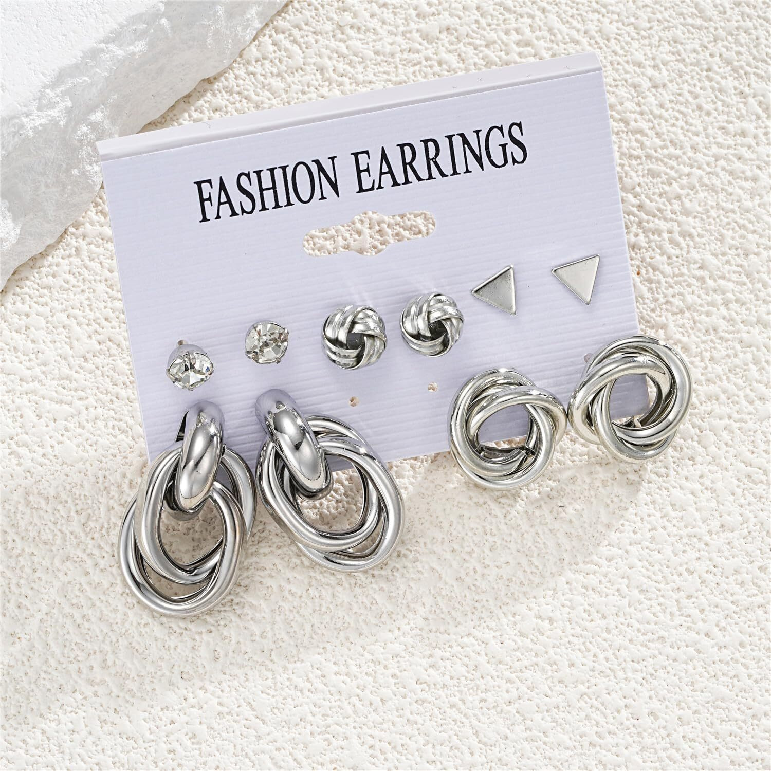 Shining Diva Fashion 5 Pairs Combo Set Latest Stylish Stud Earrings for Women and Girls (rr15821er)