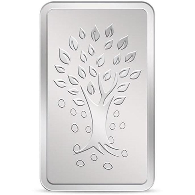 Kundan 100g (999.9) Kalpataru Tree Silver Bar