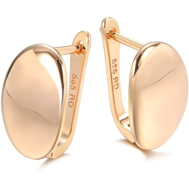 Shining Diva Fashion 18k Rose Gold Plated Latest Fancy Stylish Copper Zircon Earrings for Women and Girls (rrsd14471er)