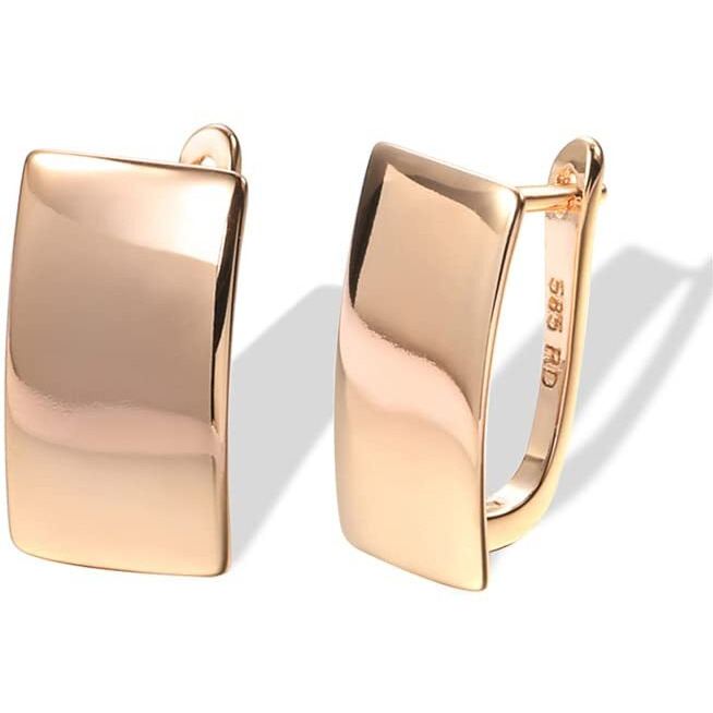 Shining Diva Fashion 18k Rose Gold Plated Latest Fancy Stylish Copper Zircon Earrings for Women and Girls (rrsd14469er)