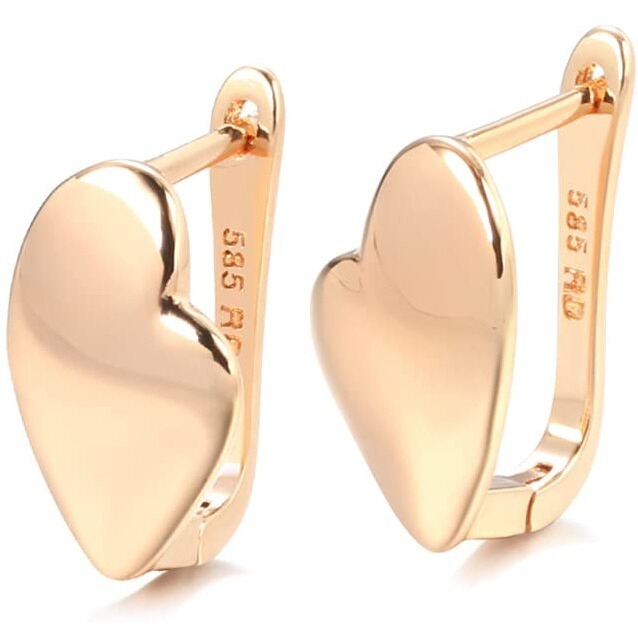 Shining Diva Fashion 18k Rose Gold Plated Latest Fancy Stylish Copper Zircon Earrings for Women and Girls (rrsd14476er)