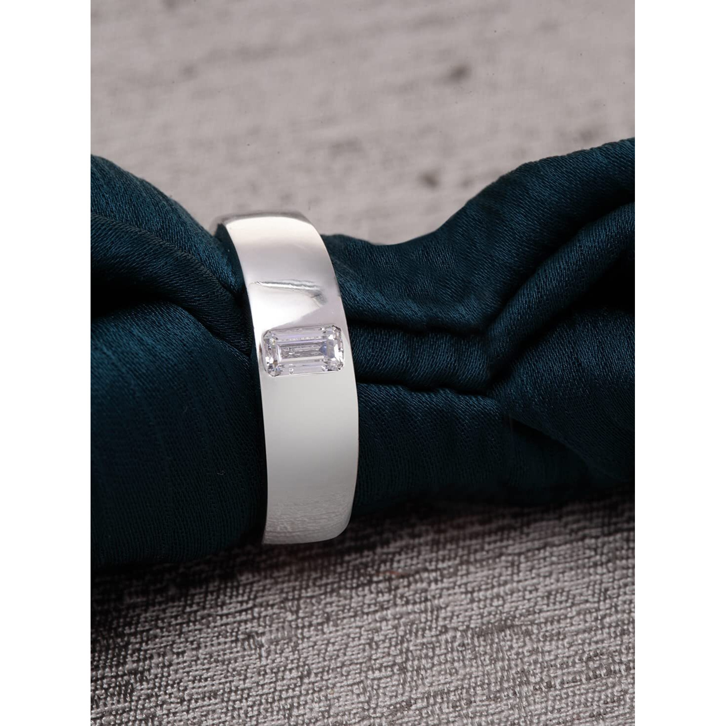 Clara Pure 925 Sterling Silver Franco Adjustable Ring Gift for Men and Boys