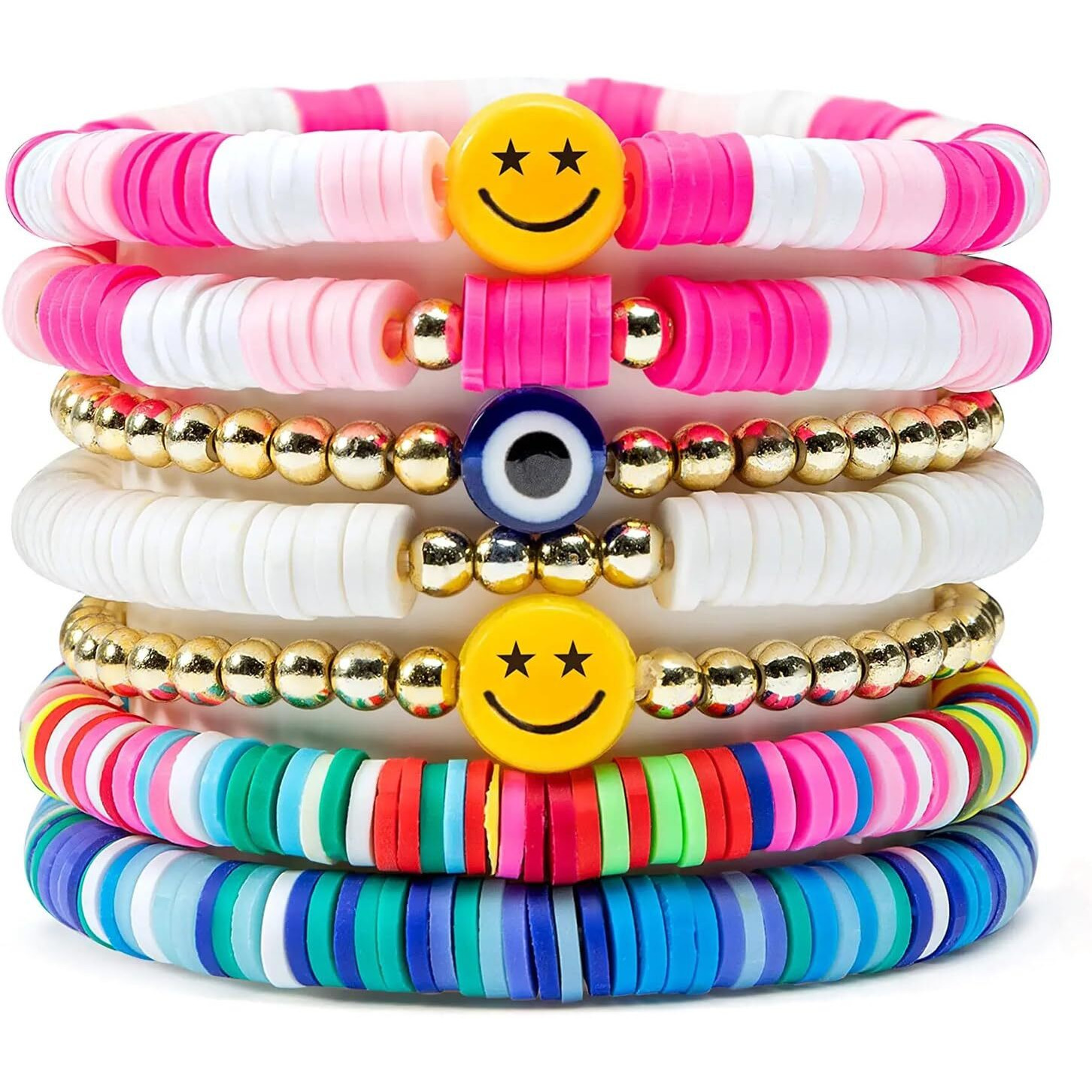 Shining Diva Fashion Latest Stylish Multilayer handmade Bracelet for Women Girls kids (15878b)(Multicolor)