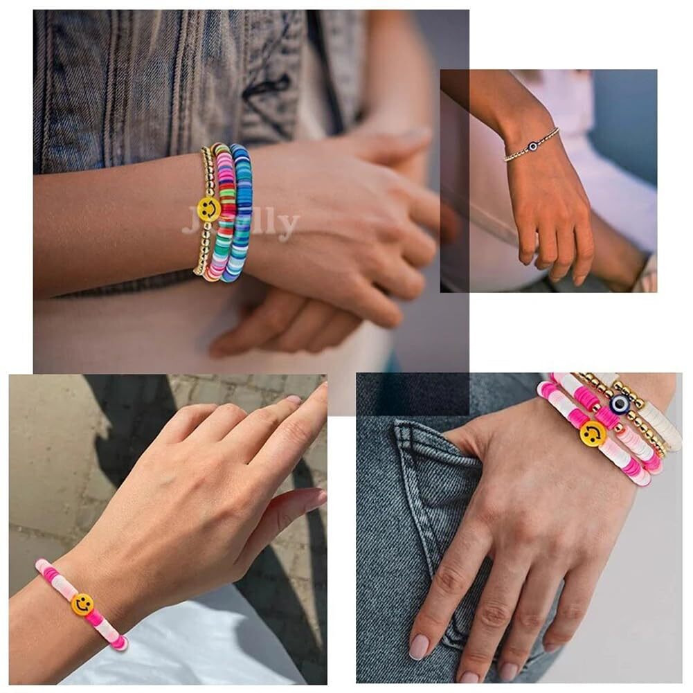 Shining Diva Fashion Latest Stylish Multilayer handmade Bracelet for Women Girls kids (15878b)(Multicolor)
