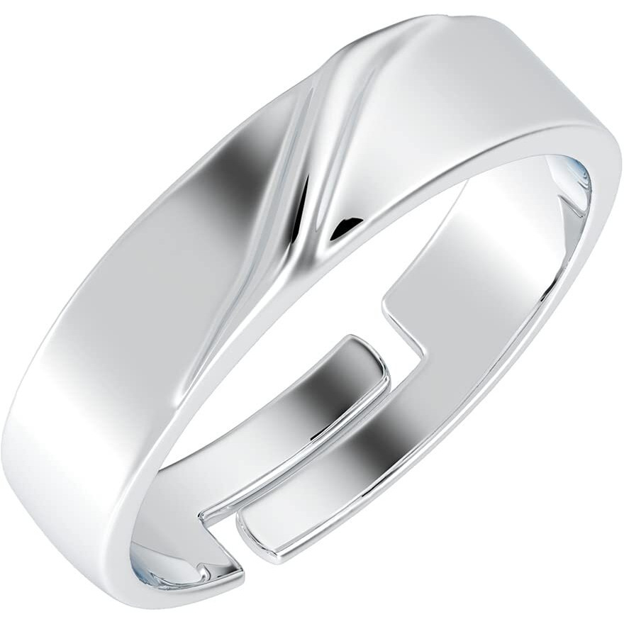 Clara Pure 925 Sterling Silver Monte Adjustable Ring Gift for Men and Boys