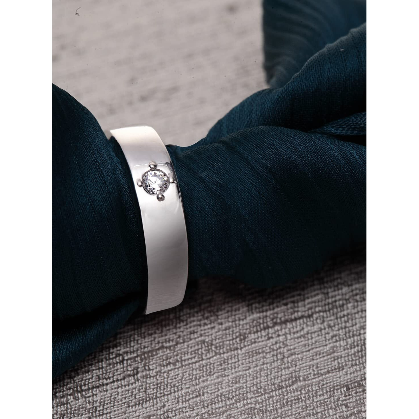 Clara Pure 925 Sterling Silver Classic Adjustable Ring Gift For Mens And Boys