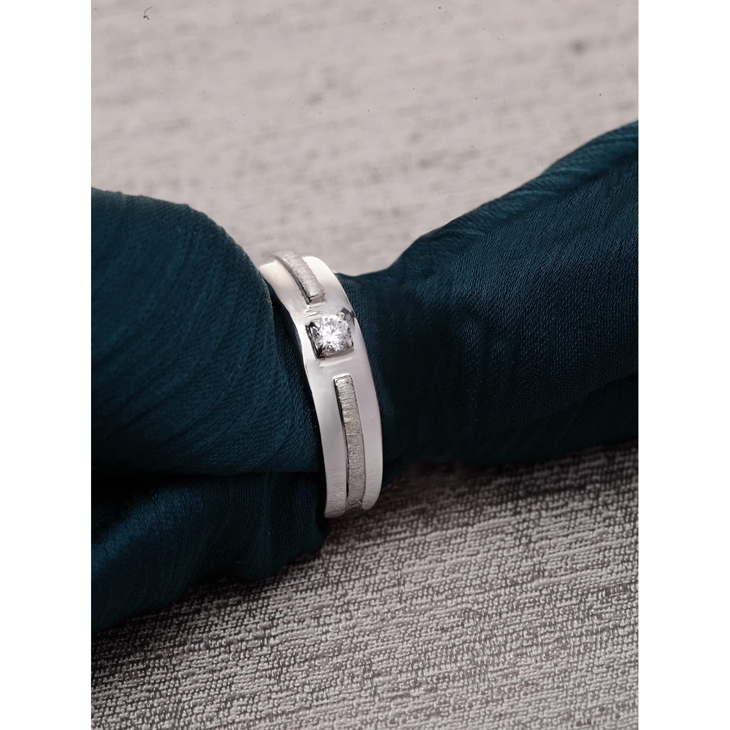 Clara Pure 925 Sterling Silver Nario Adjustable Ring Gift for Men and Boys | Partial Matte Finish