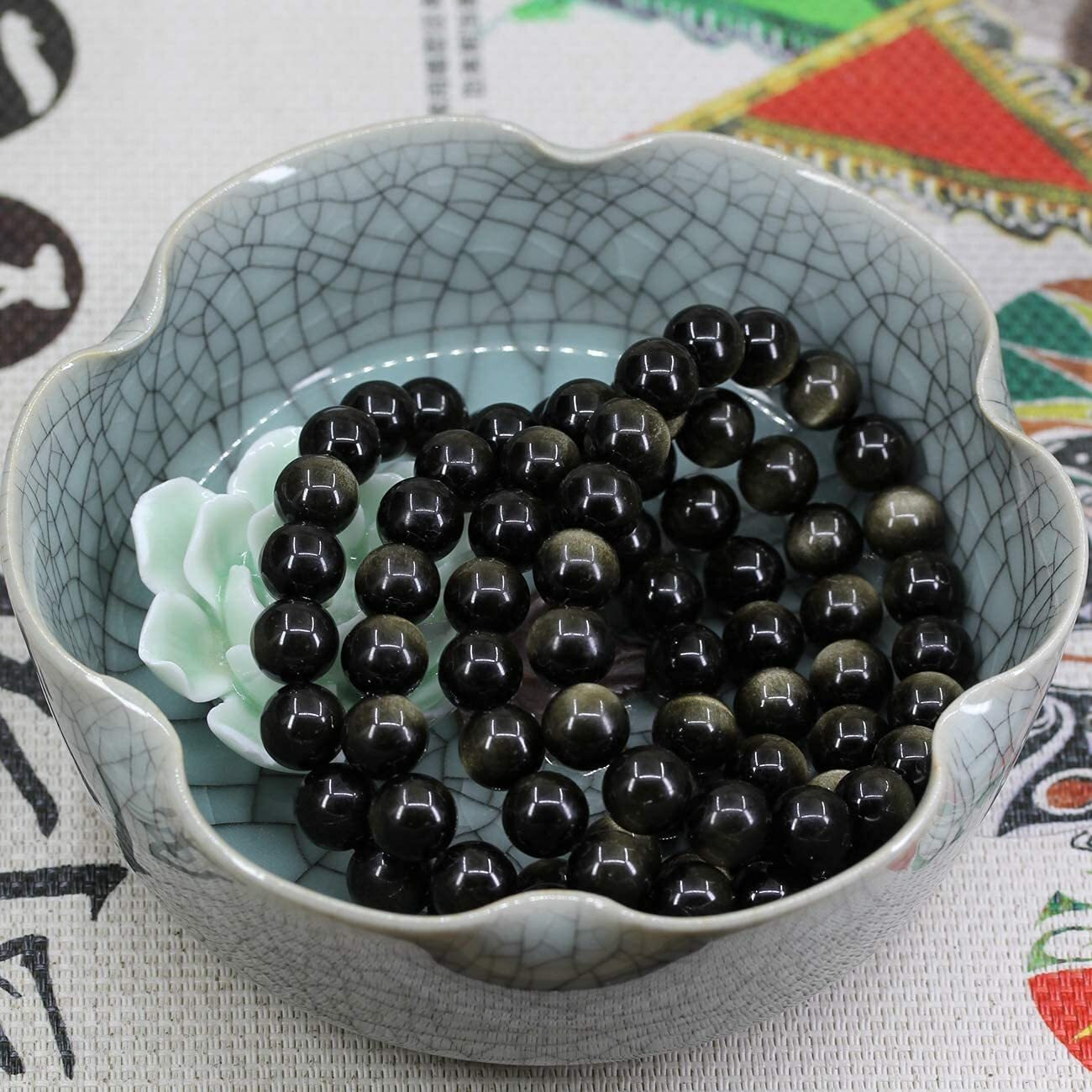 Hot And Bold Reiki Feng Shui Crystal Natural Semi Precious Gem Stone Beads Hand Bracelet. Unique Birthday Gift for Men, Women, Boys & Girls.
