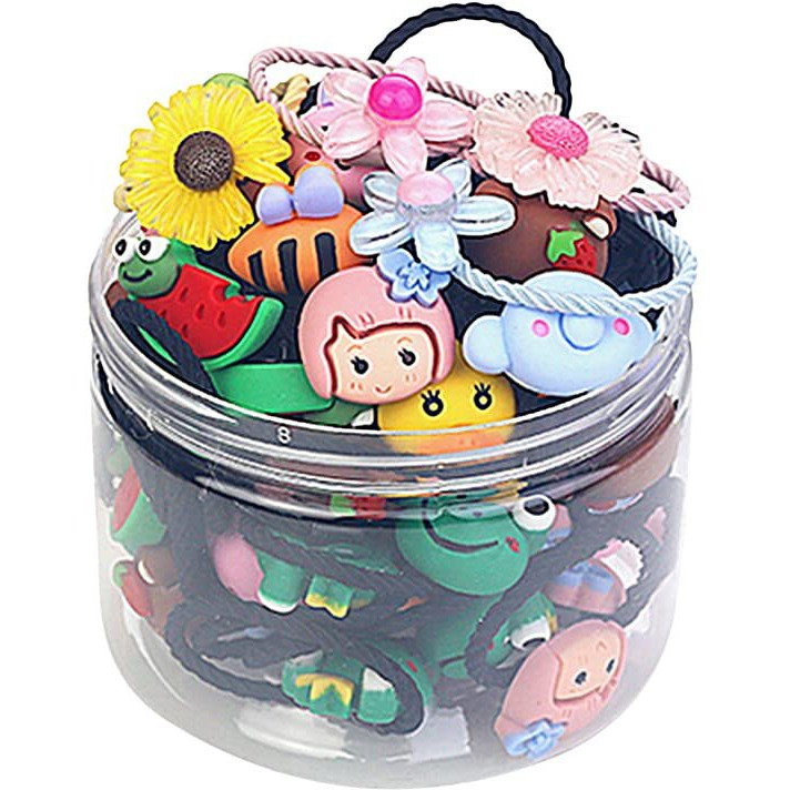 Shining Diva Fashion 30 pcs Combo Elastic Hair Bands Ties Accessories for Kids Baby Girls Women (14746hb)