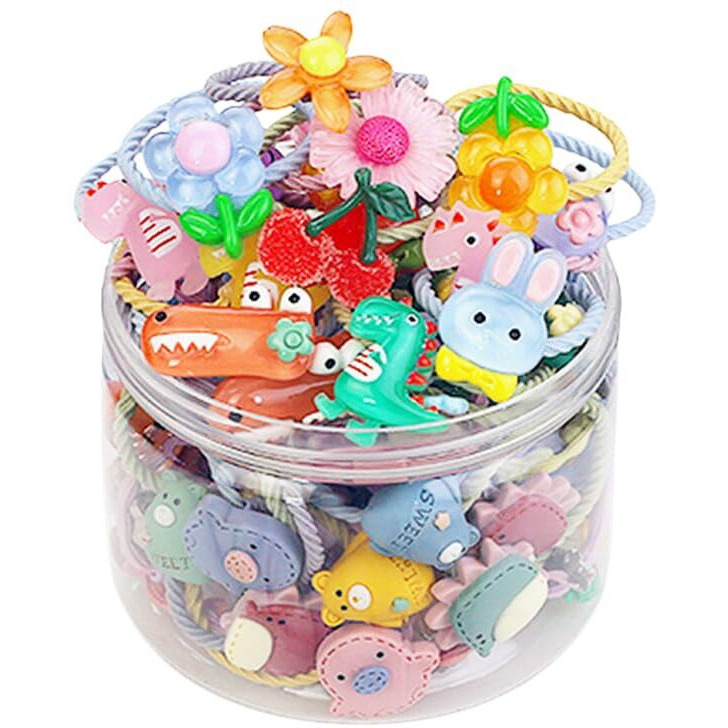 Shining Diva Fashion 30 pcs Combo Elastic Hair Bands Ties Accessories for Kids Baby Girls Women (14990hb)