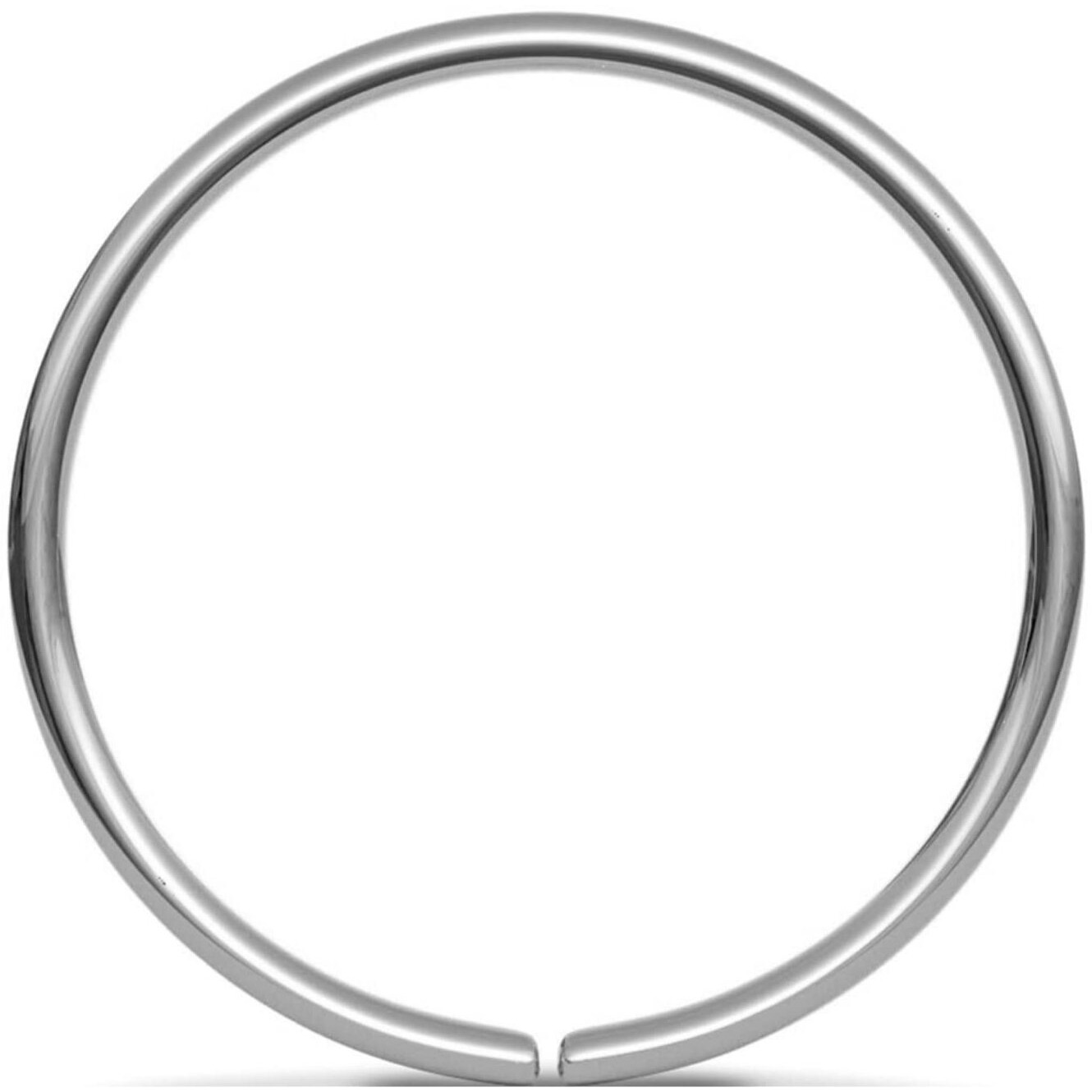 HighSpark 92.5 Sterling Silver Nose Ring | Simple & Elegant Nose Piercing for Women & Girls | Lovely Gift - Silver NP-029