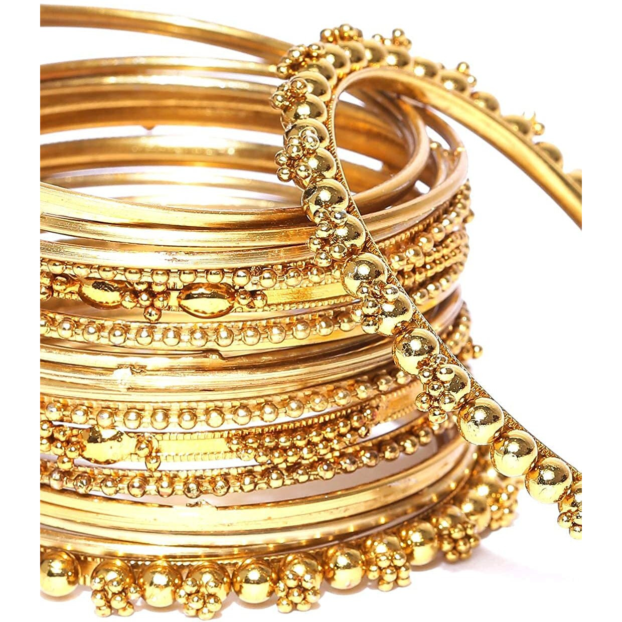 YouBella Jewellery Gold Plated Bracelet Bangle Set of 2 Jewellery For Girls and Women (2.6)