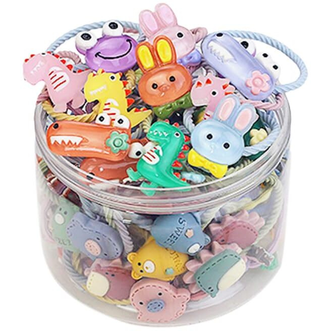 Shining Diva Fashion 30 pcs Combo Elastic Hair Bands Ties Accessories for Kids Baby Girls Women (14972hb)
