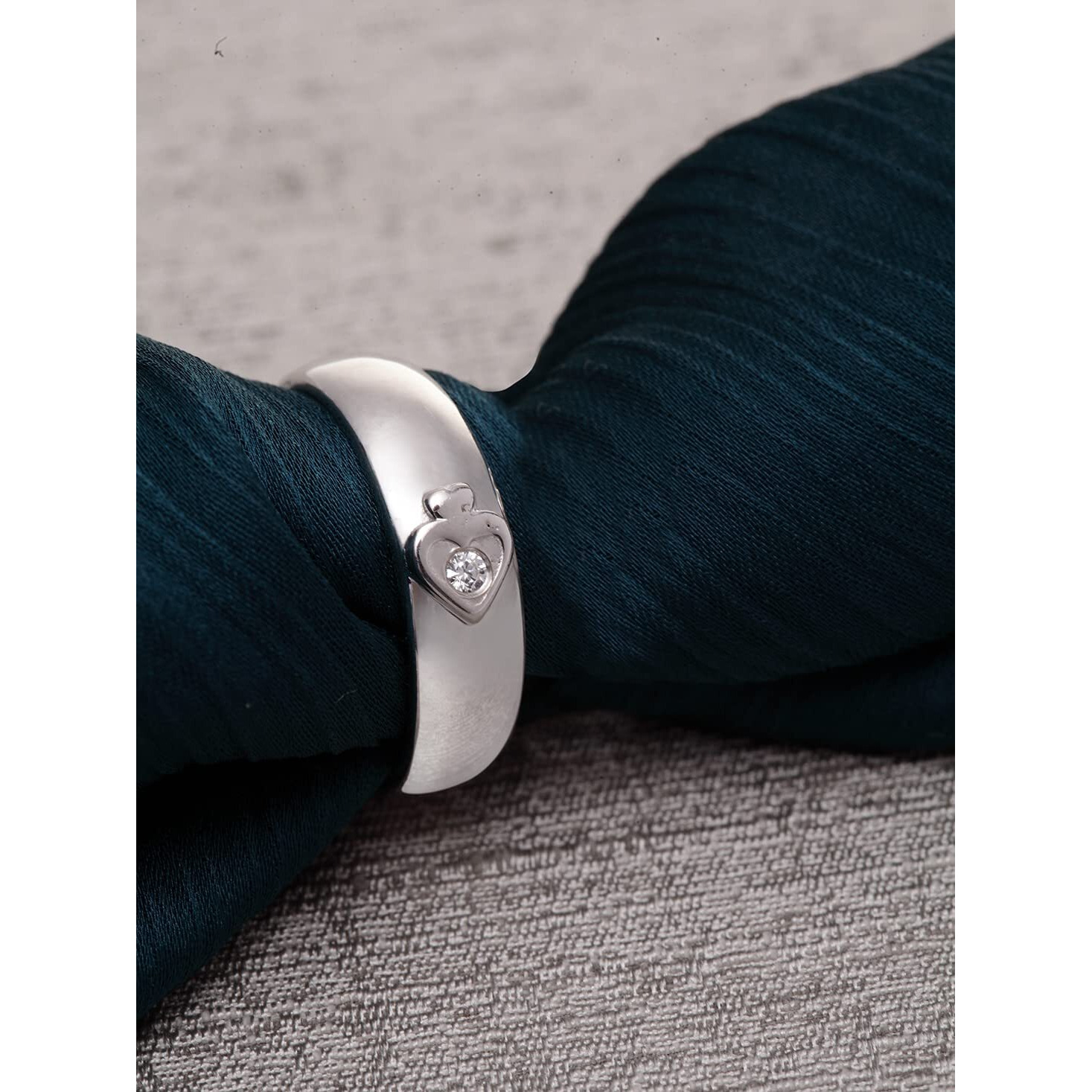 Clara Pure 925 Sterling Silver Spade Adjustable Ring Gift For Mens And Boys