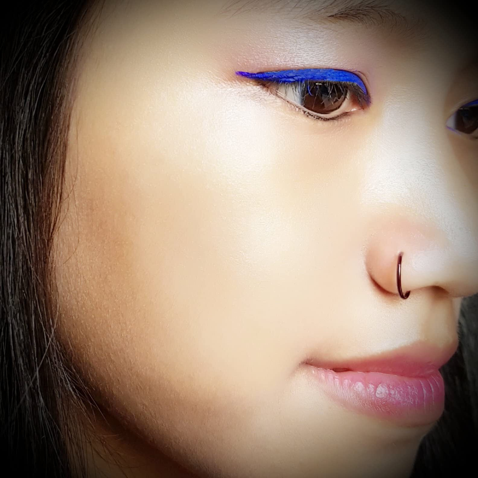 Via Mazzini Surgical Steel 8mm No Rusting Pack Of 3 Pcs Clip-On Non-Pierced Nose Ring For Women And Girls (NR0148) 3 Pcs