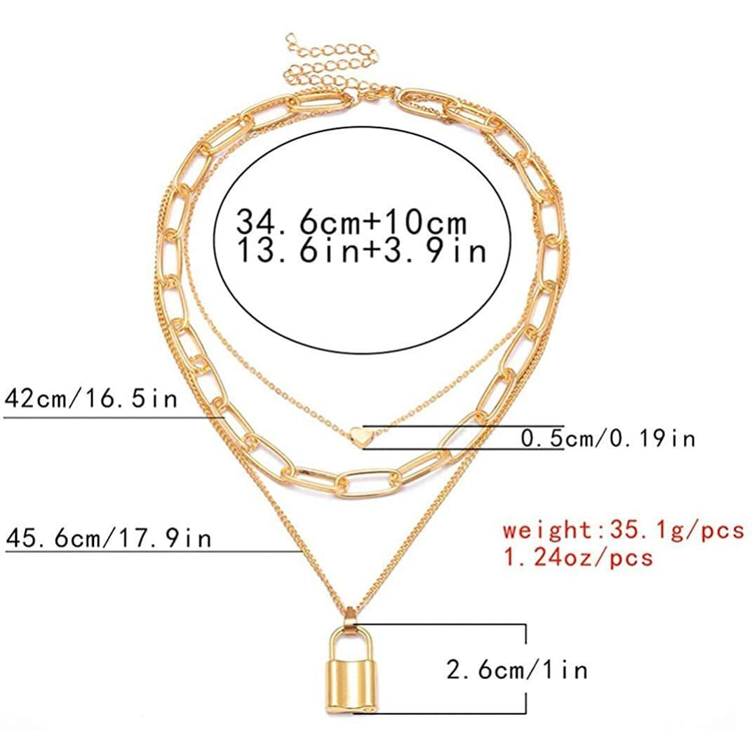 YouBella Jewellery Stylish Combo of Two Necklace Chains for Women and Girls (Gold) (YBNK_5919)