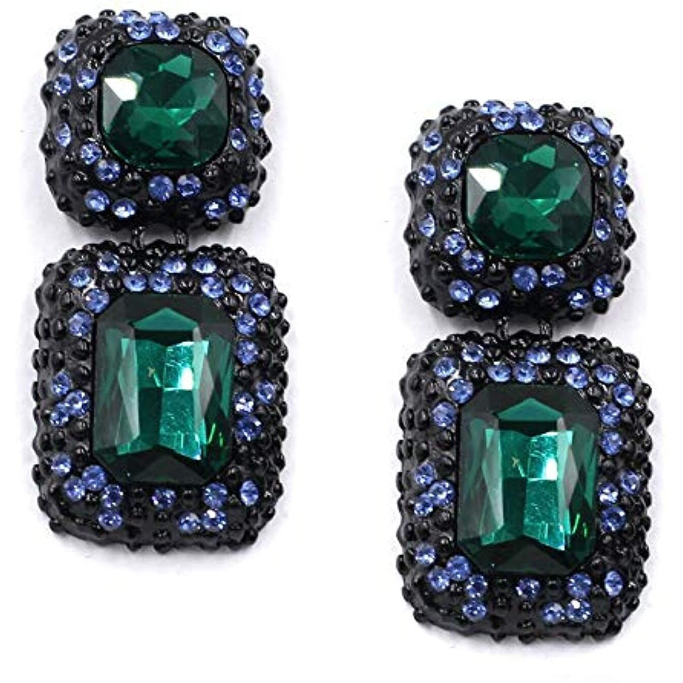 YouBella Jewellery Earrings for women Crystal Earrings for Girls and Women (Green)