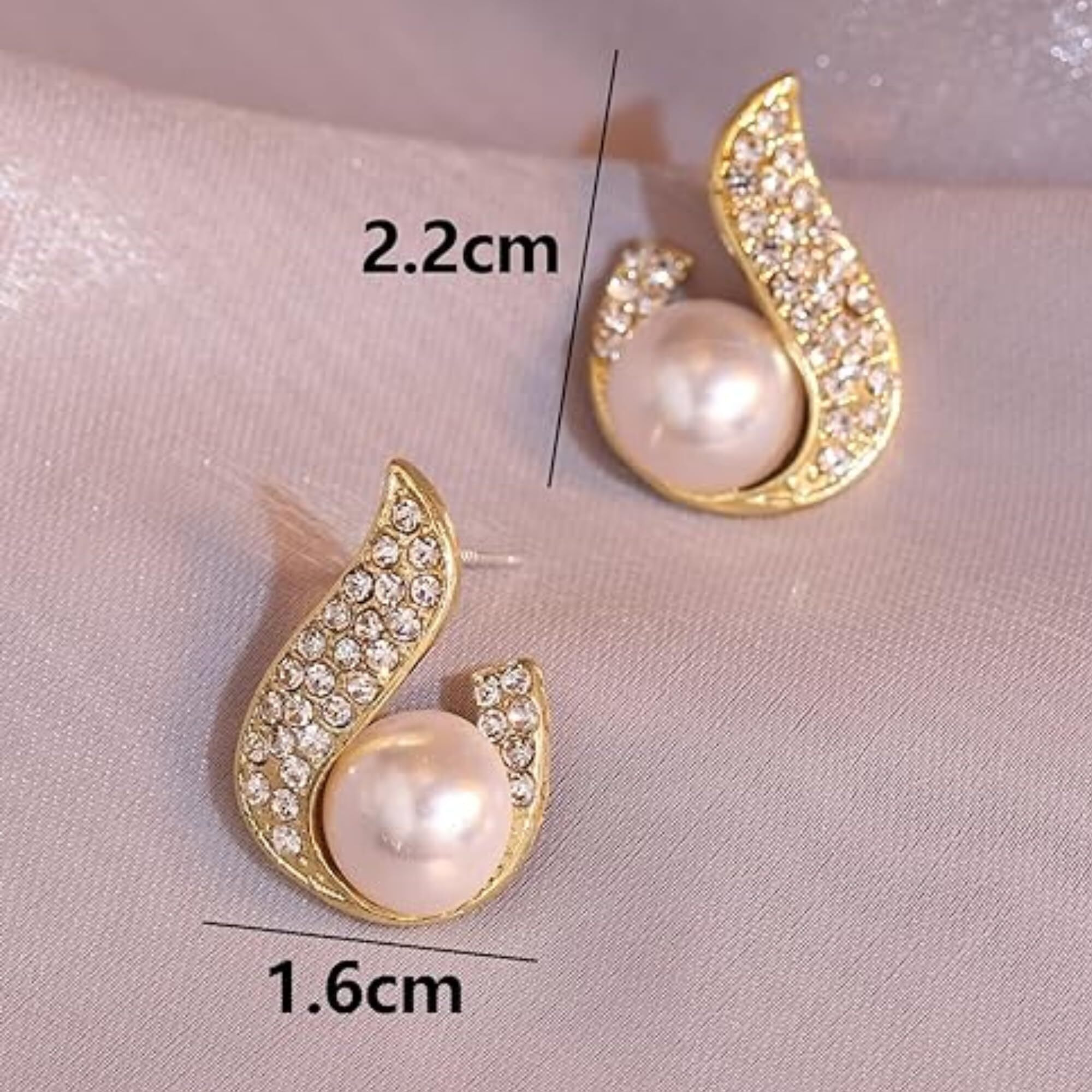BLACKBOX Silver Needle Pearl Fishtail Water Drop korean Earrings for Women & Girls | Stylish & Fashionable Earing | Accessories Jewellery for Women | Best Gift for Birthday, Anniversary & Wedding