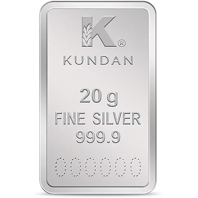 Kundan 20g (999.9) Kalpataru Tree Silver Bar