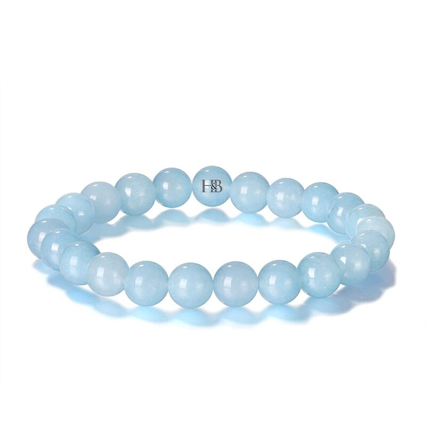 Hot And Bold Womens Natural Stone Aquamarine Bracelet With Certificate-Genuine Gemstone Jewelry For Serenity And Clarity
