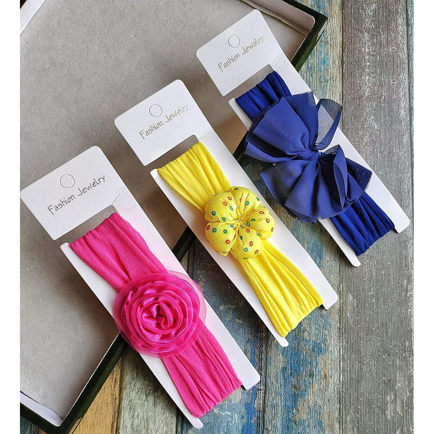 HOMEMATES Fashionable Multi Pattern Headband For Toddlers Baby Girls Boys Hair Band Multicolor Hair Accessories Pack of 6 Pcs (Style-4)