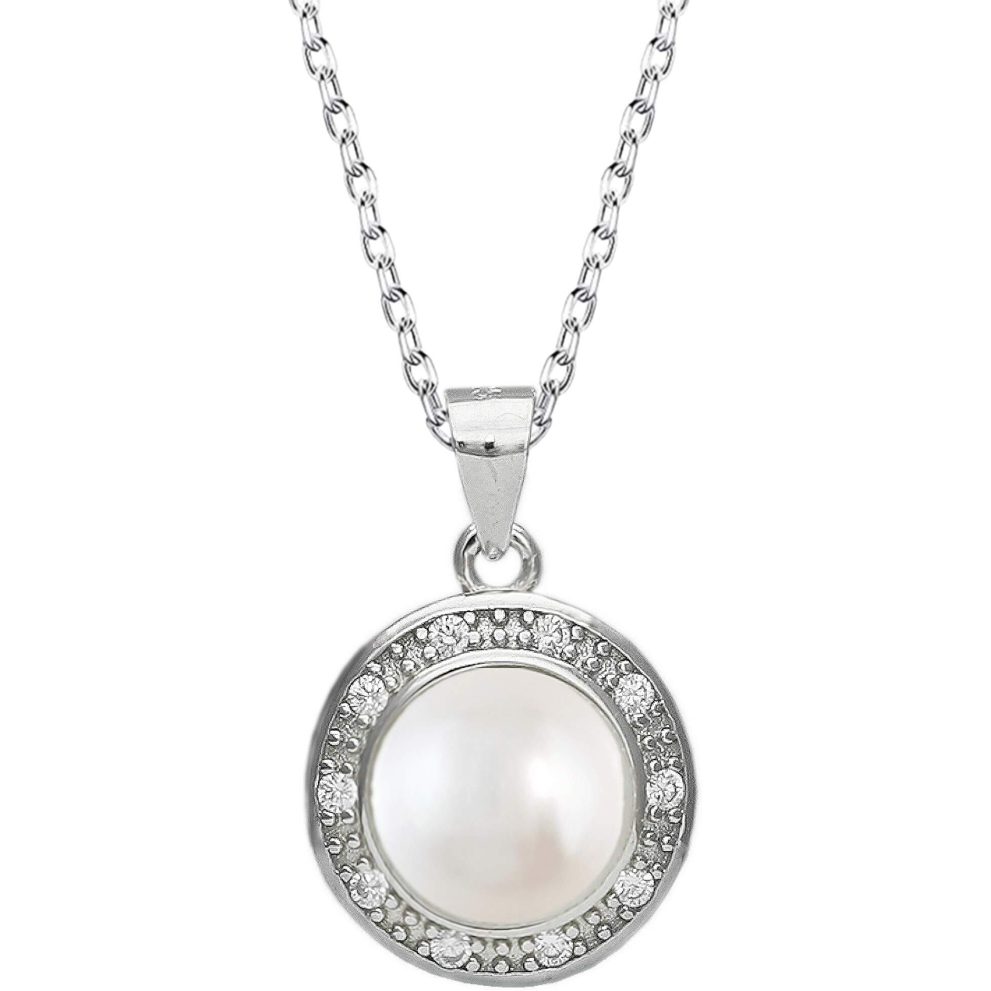 GIVA 925 Silver Classic Freshwater Pearl Necklace | Rakhi Rakshabandhan Gift for Sister Bhabhi, Gifts for Women & Girls | With Certificate of Authenticity and 925 Stamp | 6 Month Warranty*