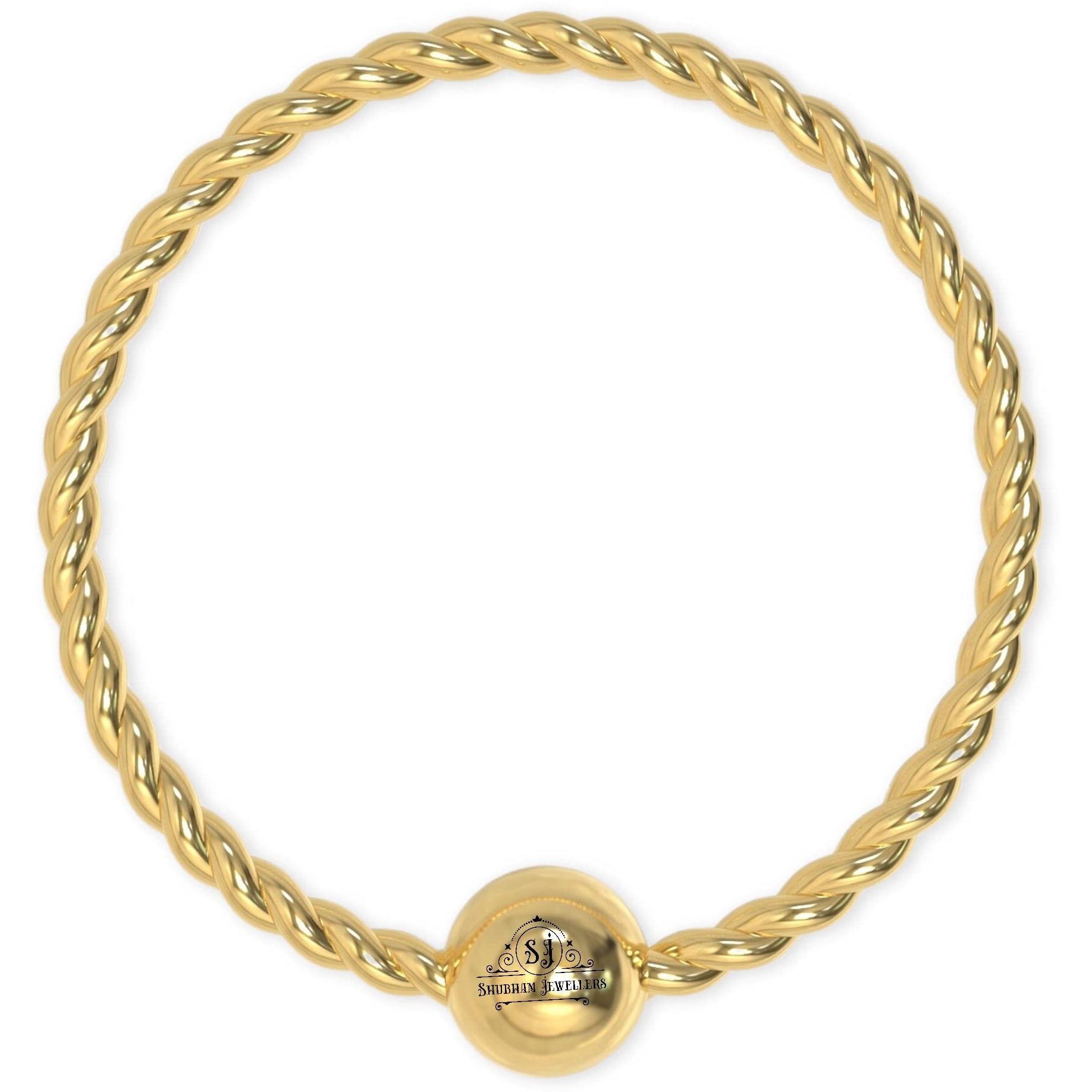 SJ SHUBHAM JEWELLERS 18k Gold Thin Tiny Hoop Nose Ring Nath 1 Piece, Simple & Beautiful Nose Pin For Women & Girls(1 PC no) nose rings for pierced nose (Gold 18K 10MM)