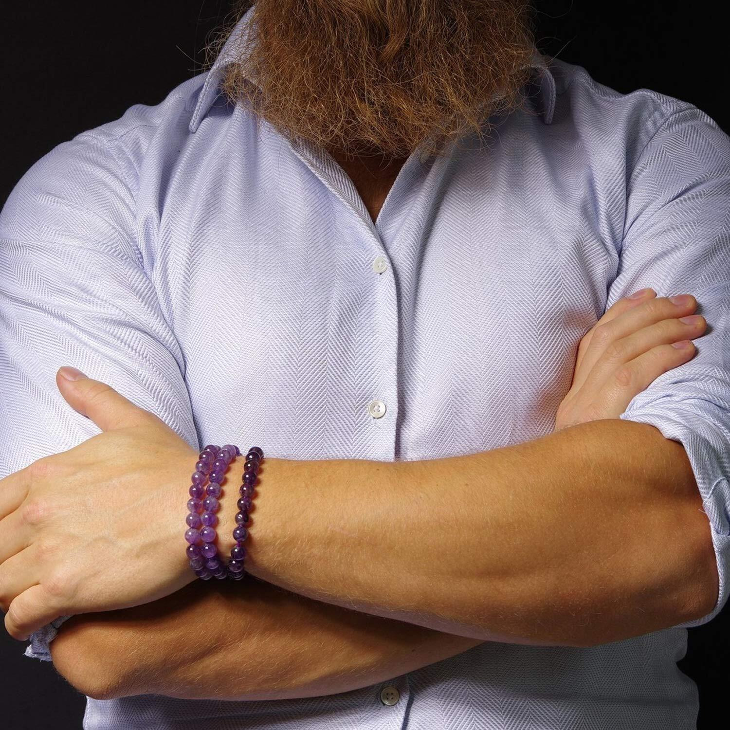 Young & Forever Gift Bracelet for Unisex Adult (Purple)