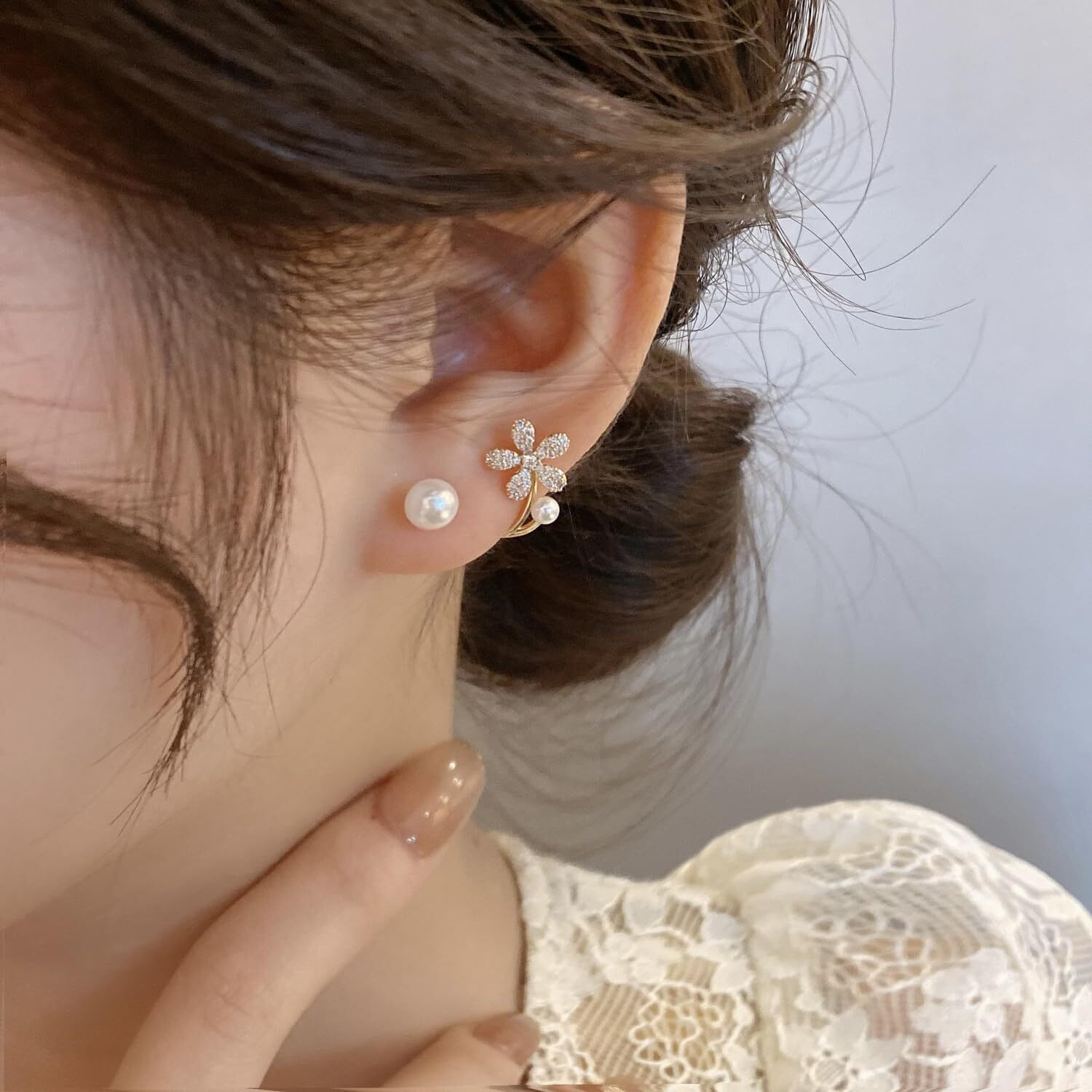 Shining Diva Fashion Latest Stylish Fancy Earrings for Women and Girls (rrsd15435er)(White)