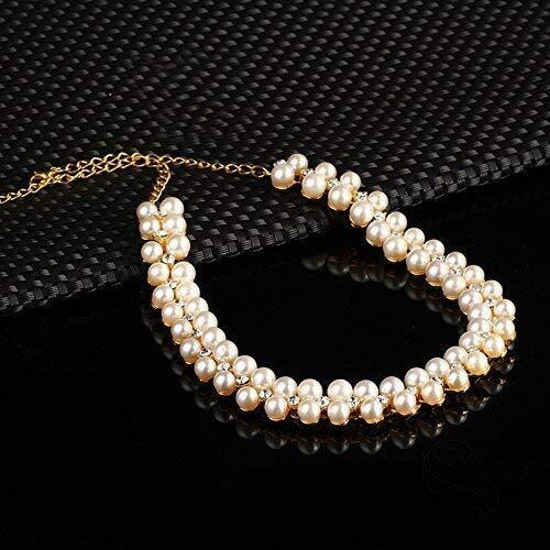 Shining Diva Latest Pearl Design Necklace Jewellery Set for Women (Design06-gold) (rrsd8396s)
