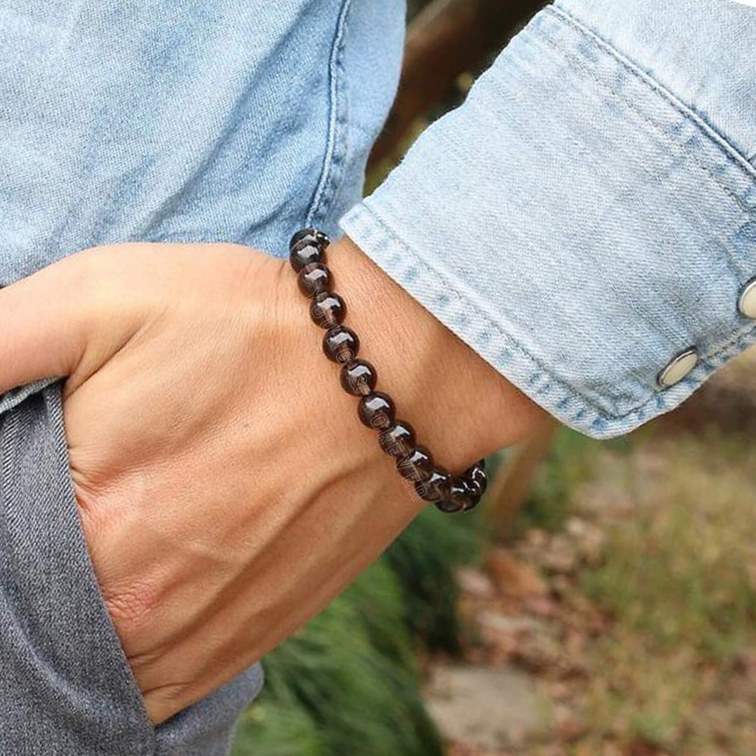 Young & Forever Gift Bracelet for Unisex Adult (Brown)