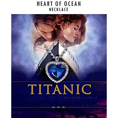 Shining Diva Fashion Valentine Gift for Girlfriend/Wife The Famous Titanic Heart of Ocean Pendant Necklace for Women & Girls (SDF6616np)