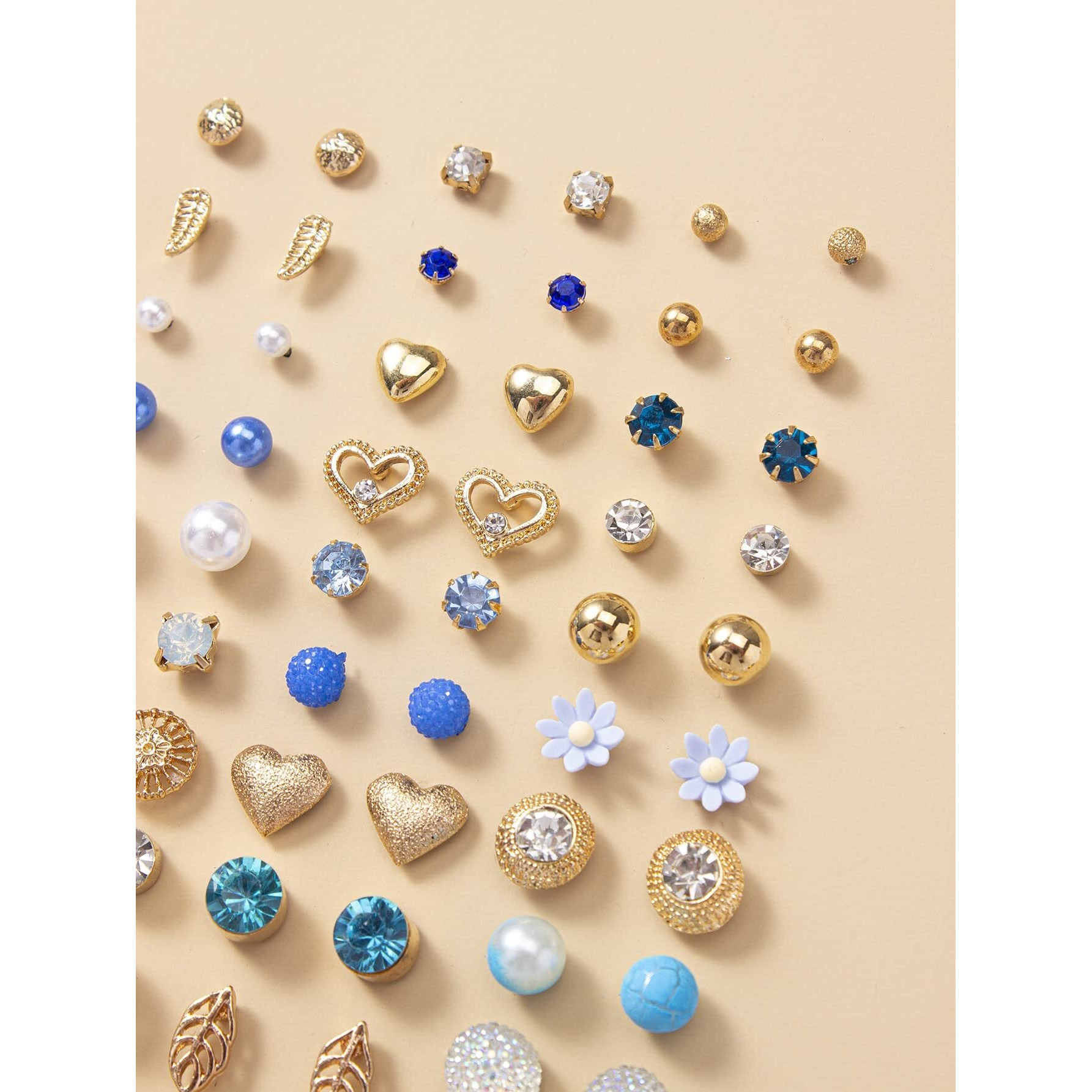 Shining Diva Fashion 30 Pairs Earrings Combo Set Latest Stylish Crystal Pearl Earrings for Women and Girls (14854er)