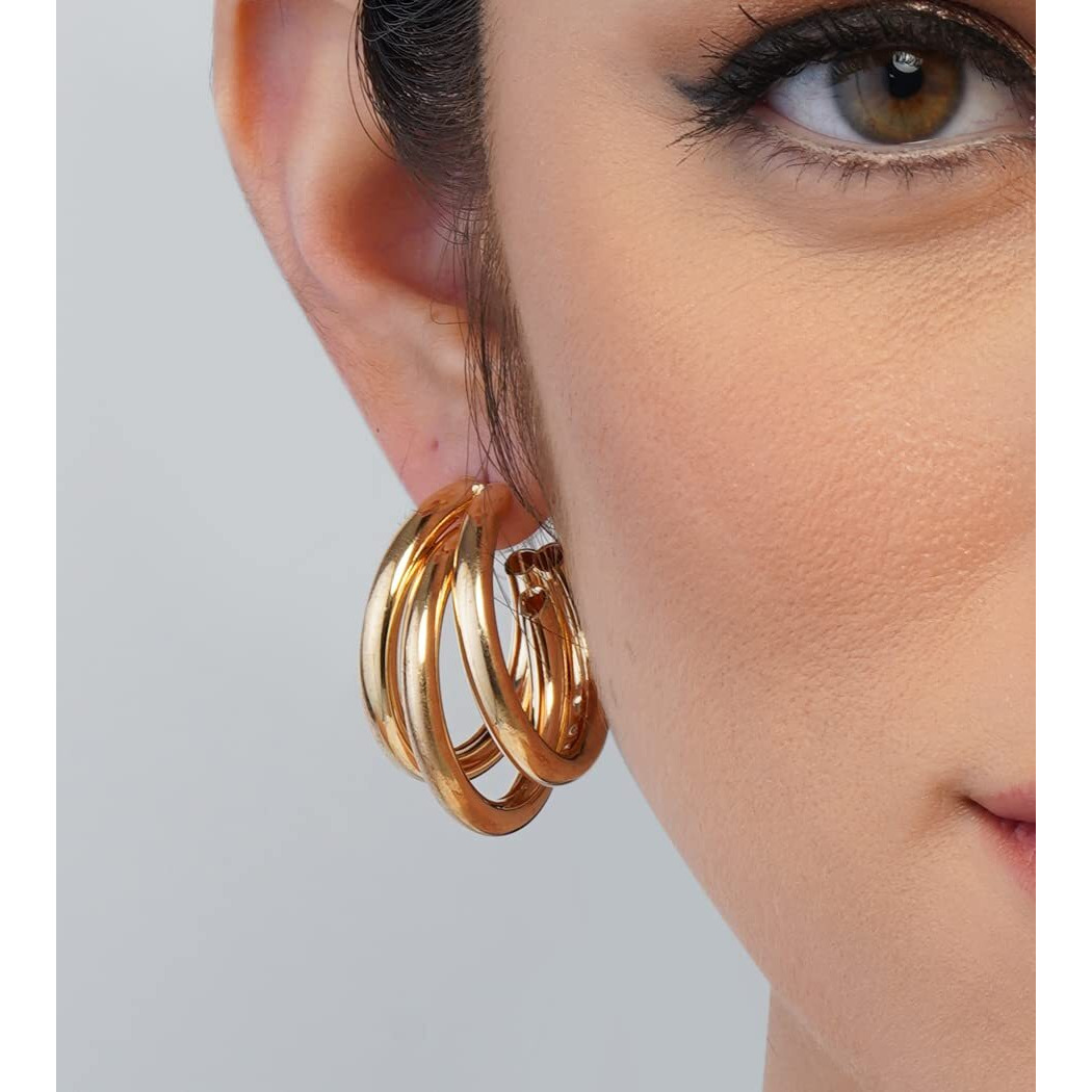 Fashion Frill Earrings For Women Fashion Gold Plated Pearl & AD Studs Earrings For Women Girls Fashion Jewellery Earrings Combo Love Gift For Sister
