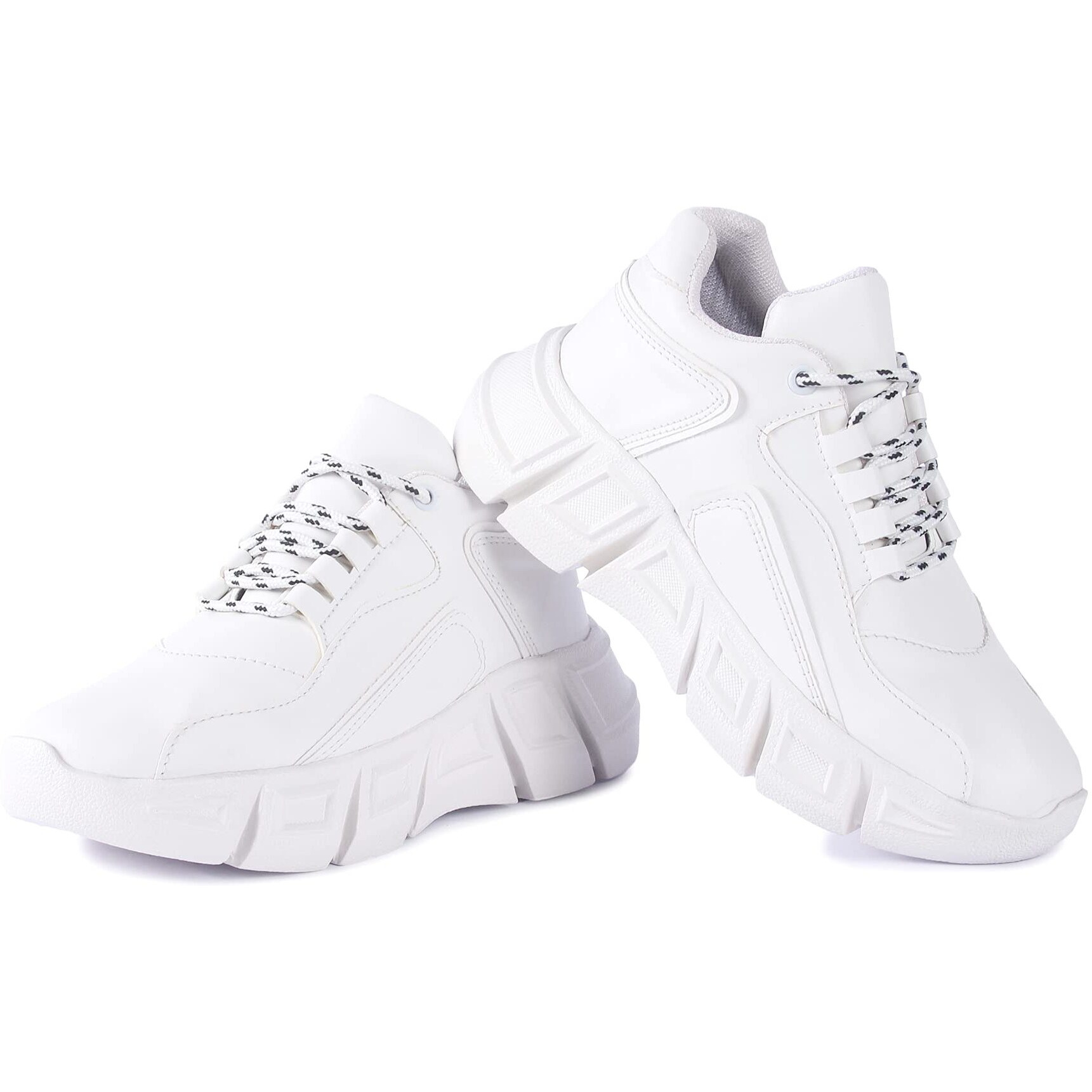 Vendoz Women & Girls White Casual Sports Shoes Sneakers - 38 EU