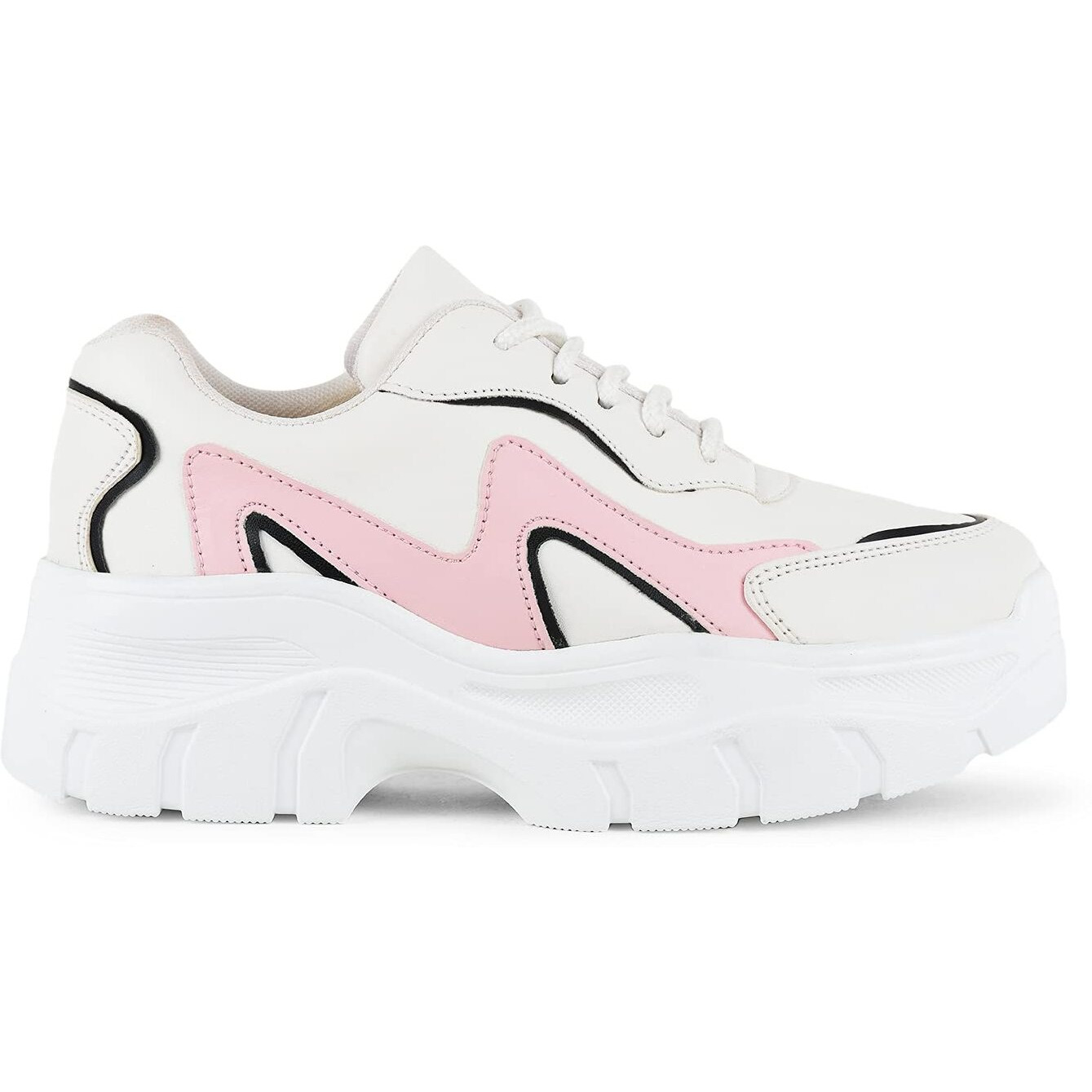 Vendoz Women Premium White Casual Shoes Sneakers - 41 EU