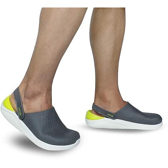 Zerol Clogs for Men || Extra Soft Comfortable Clogs || Flip Flop || Slippers || Clog clog02 greygreen9 UK/India (43 EU)