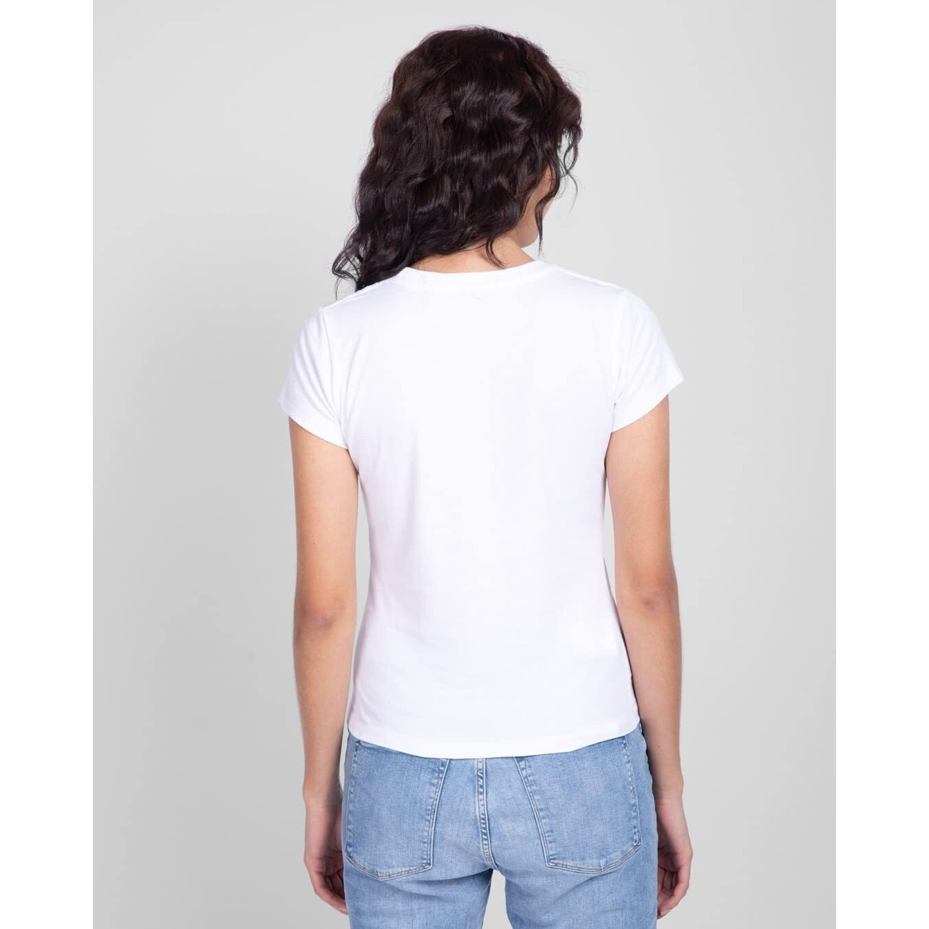 Bewakoof Women's Solid Slim Fit Half Sleeve Round Neck Cotton T-Shirt