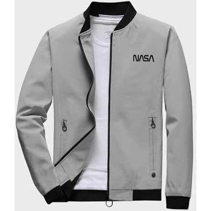 JVX men jackets || bomber jacket for men || Lightweight Outwear Sportswear Bomber Jacket (JACKET-01) (IN, Alpha, M, GREY)