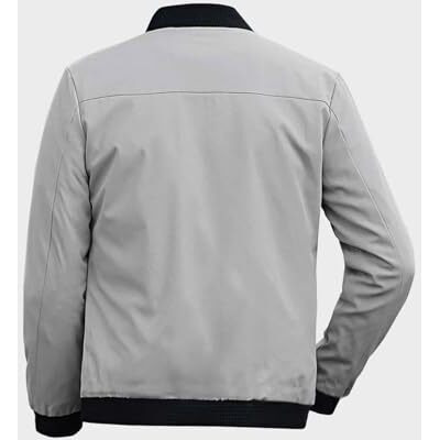 JVX men jackets || bomber jacket for men || Lightweight Outwear Sportswear Bomber Jacket (JACKET-01) (IN, Alpha, M, GREY)
